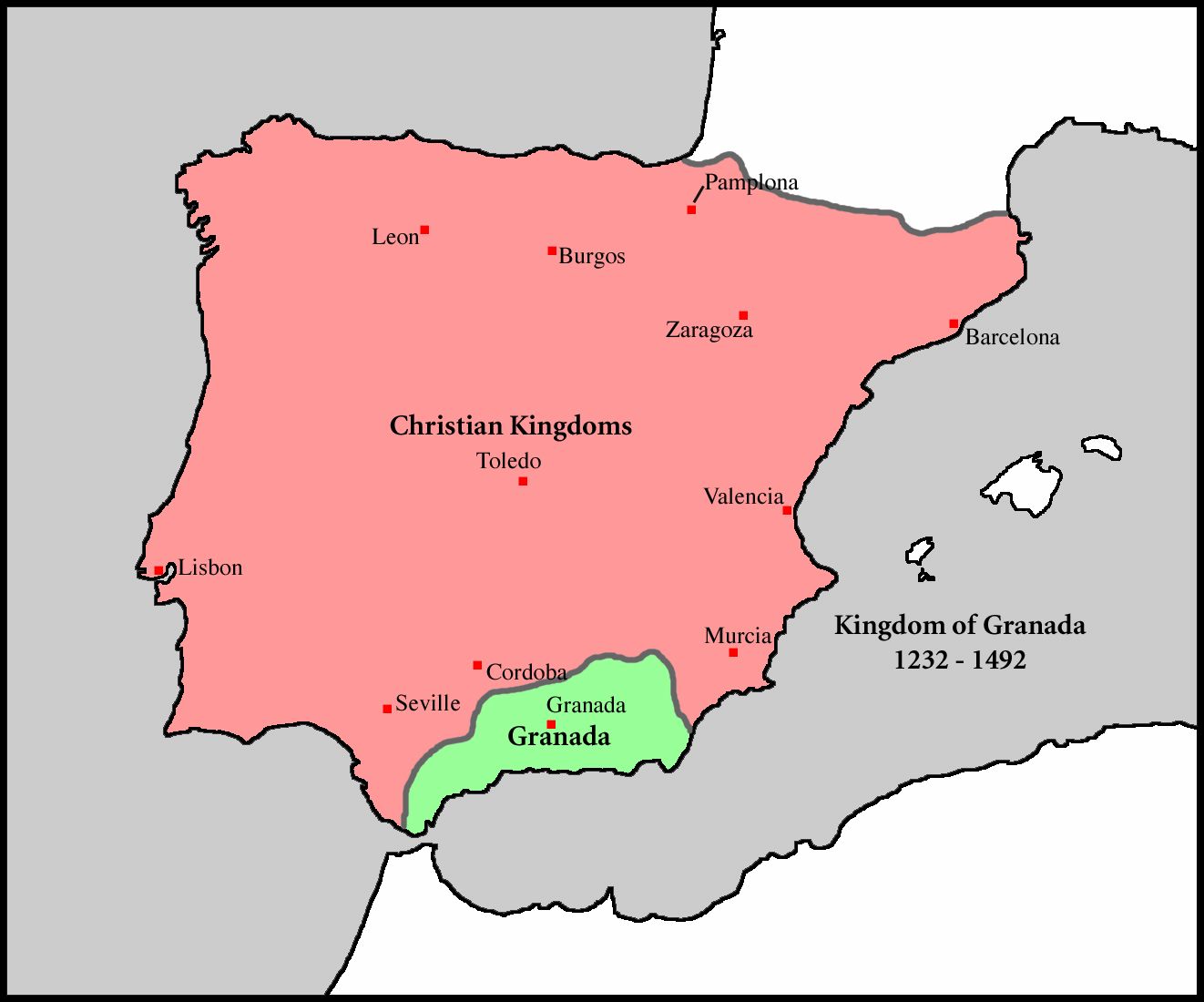 Spain Map Granada
